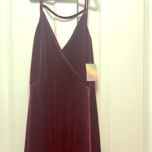 Misguided velvet skater dress